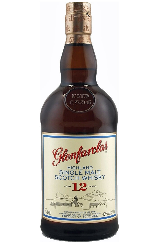 Glenfarclas 12 Year Old Highland Single Malt Scotch Whisky Bottle