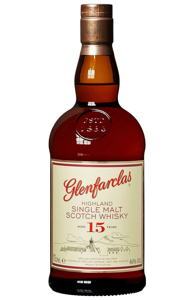 Glenfarclas 15 Year Old Highland Single Malt Scotch Whisky Bottle
