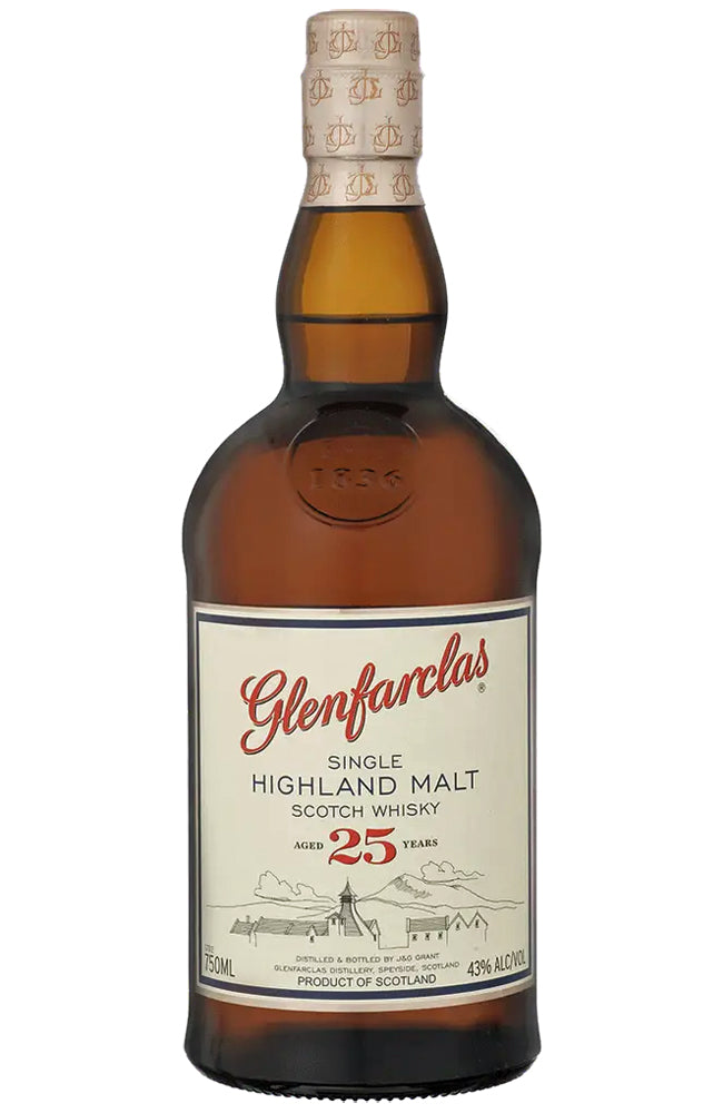 Glenfarclas 25 Year Old Highland Single Malt Scotch Whisky Bottle