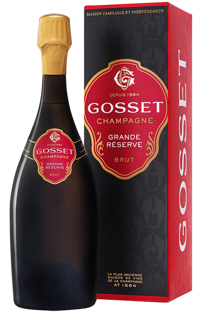 Champagne Gosset Grande Réserve Brut NV Gift Box and Bottle