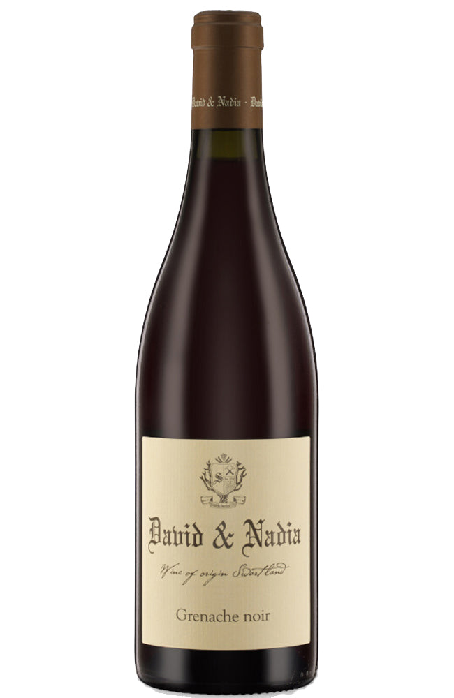 David & Nadia Grenache Noir Red Wine Bottle on a white background