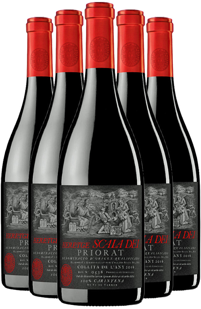 Scala Dei Heretge Cariñena Priorat Red Wine Six Bottle Case