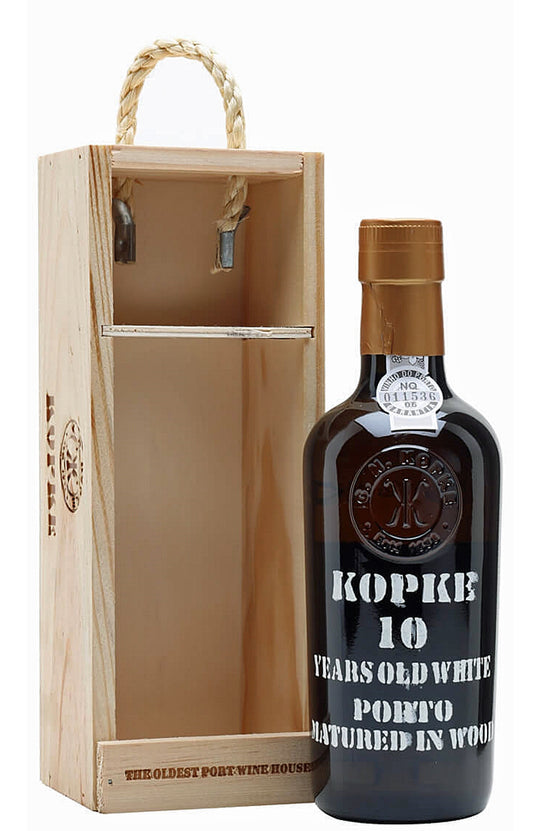 KOPKE 10 Year Old White Port (37.5cl) in Wooden Gift Box