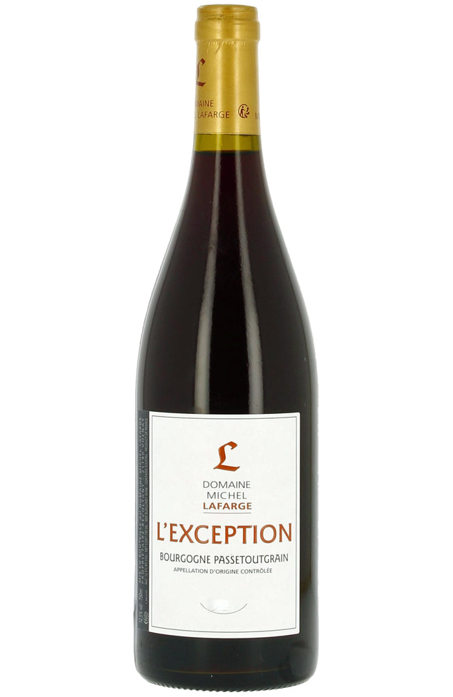 Domaine Michel Lafarge L'Exception Bourgogne Passetoutgrain Red Wine Bottle