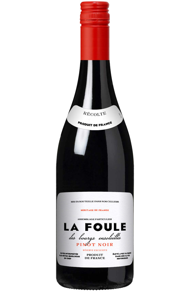 La Foule Pinot Noir Red Wine Bottle