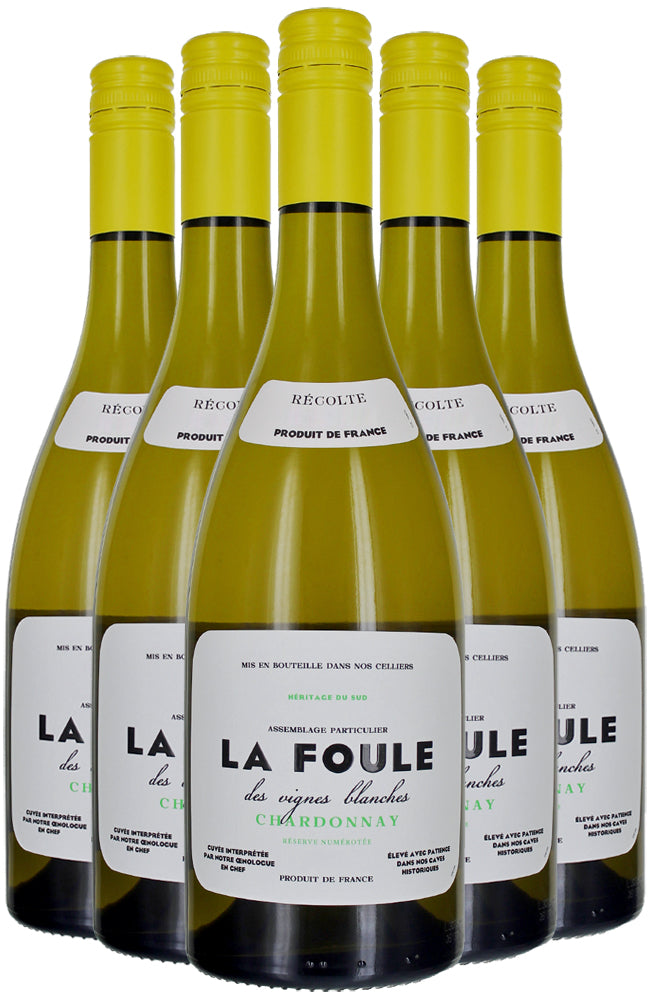 La Foule Chardonnay IGP Pays d'Oc White Wine 6 Bottle Case