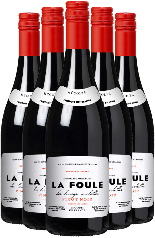 La Foule Pinot Noir Red Wine 6 Bottle Case