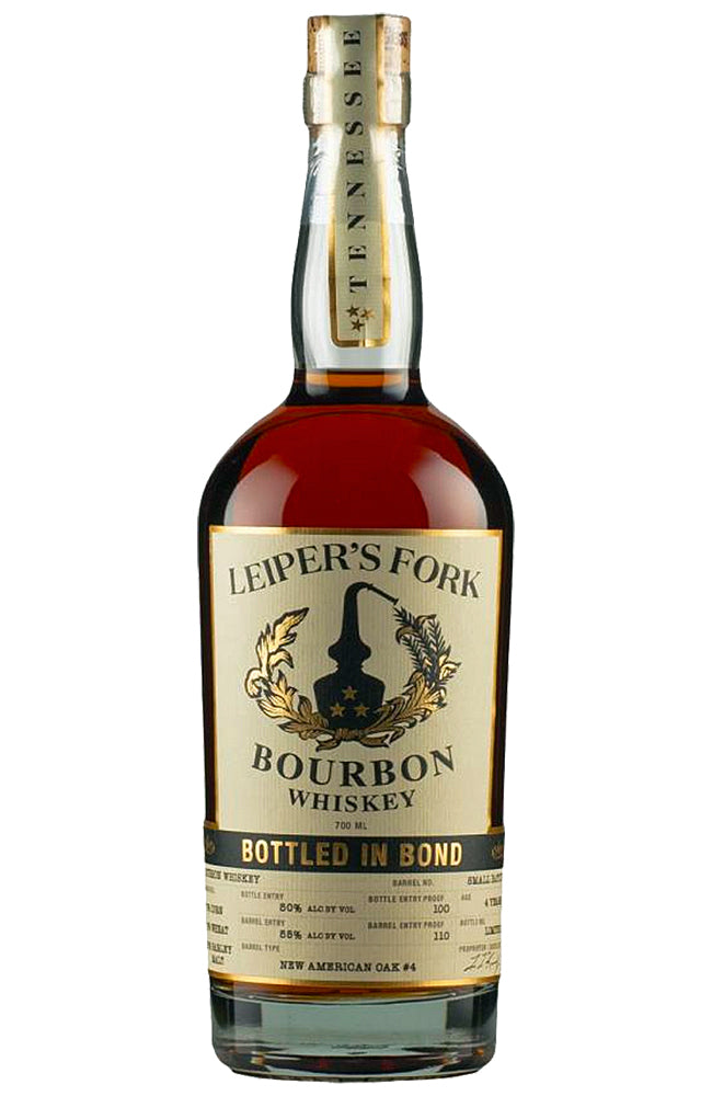 Leiper's Fork Bottled in Bond Bourbon Whiskey Bottle
