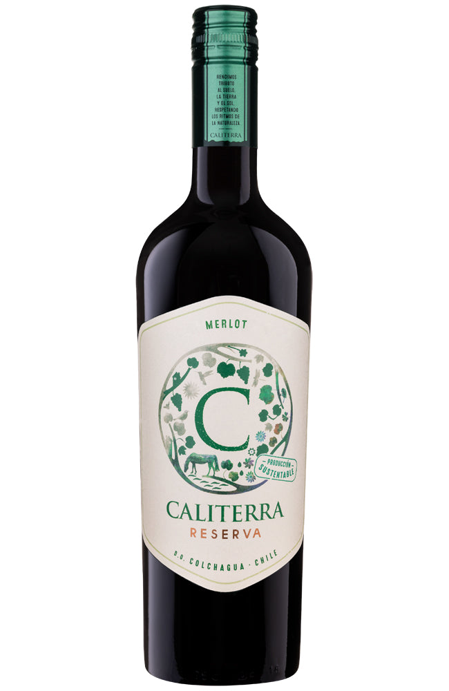 Caliterra Merlot Reserva Chilean Red Wine Bottle