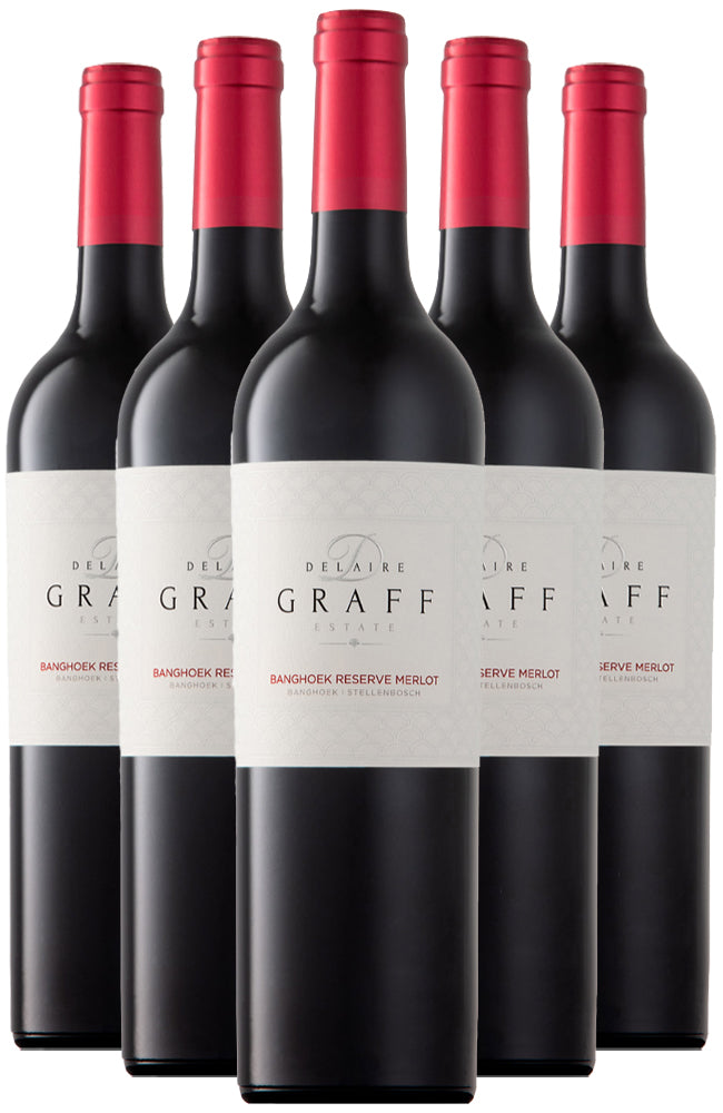 Delaire Graff Banghoek Reserve Merlot Red Wine 6 Bottle Case