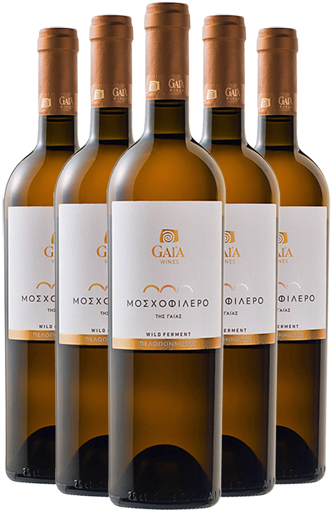 Gaia Wines Moschofilero Wild Ferment Peloponnese Dry White Wine 6 Bottle Case