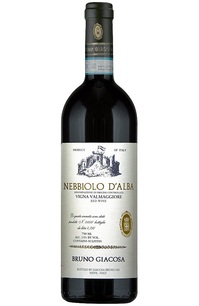 Bruno Giacosa Nebbiolo d'Alba Valmaggiore Red Wine Bottle