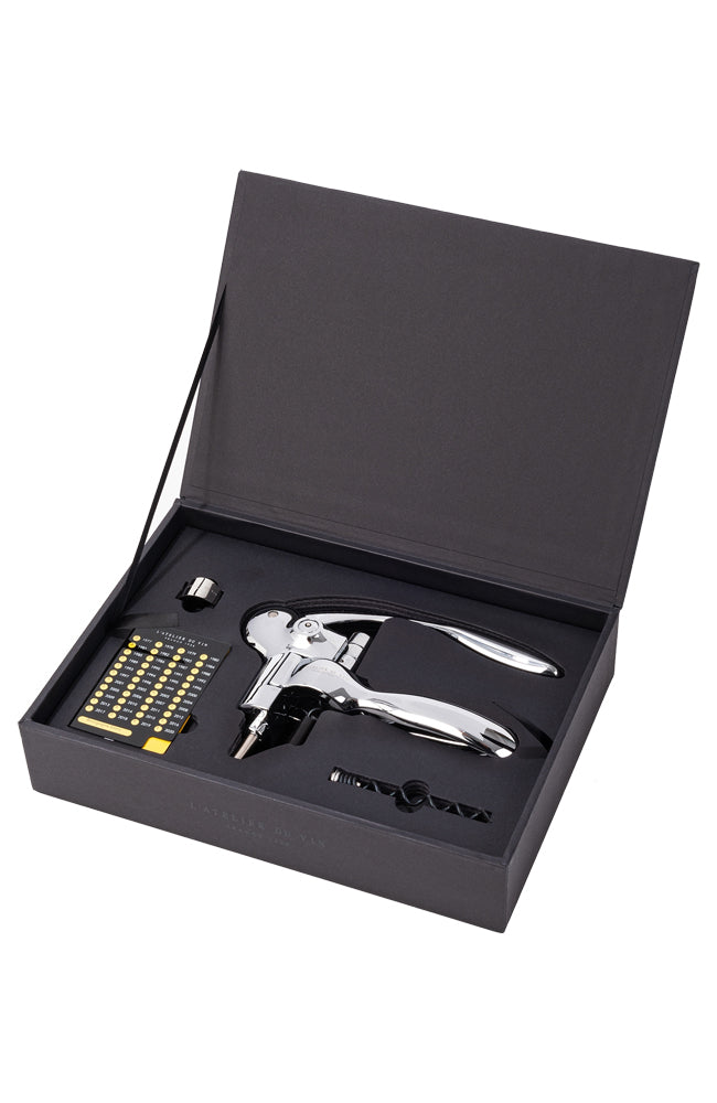 L'Atelier du Vin Oeno Box Sommelier Chrome Lever Corkscrew