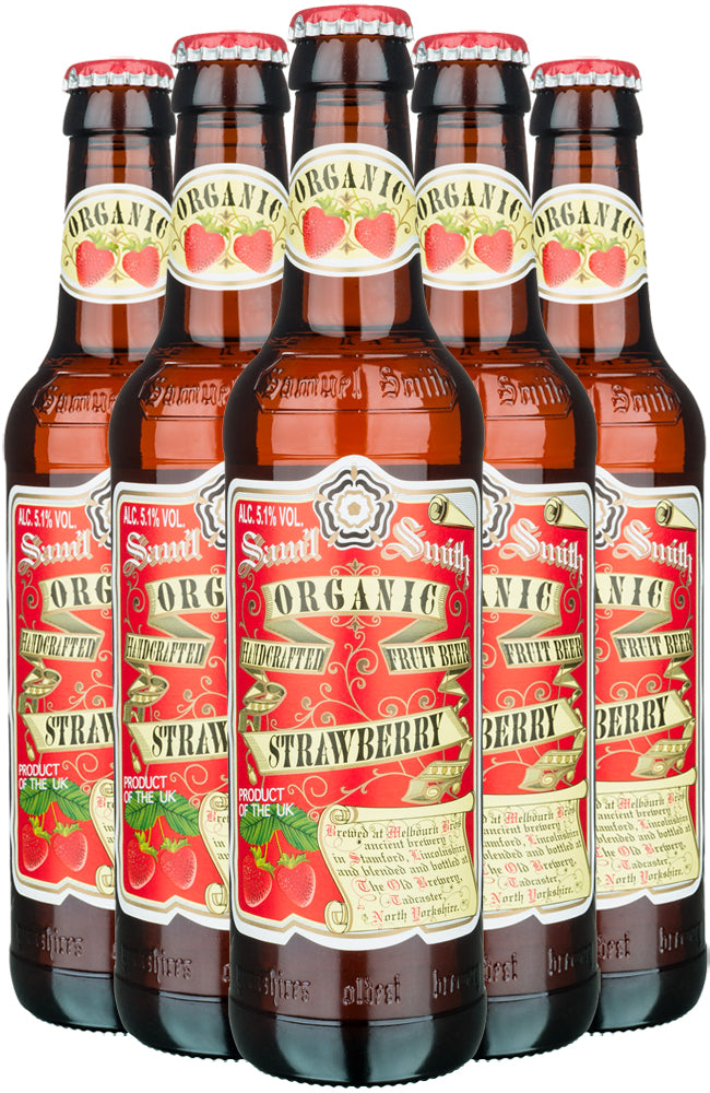 Samuel Smith's Organic Strawberry Fruit Beer 6 Bottle Case