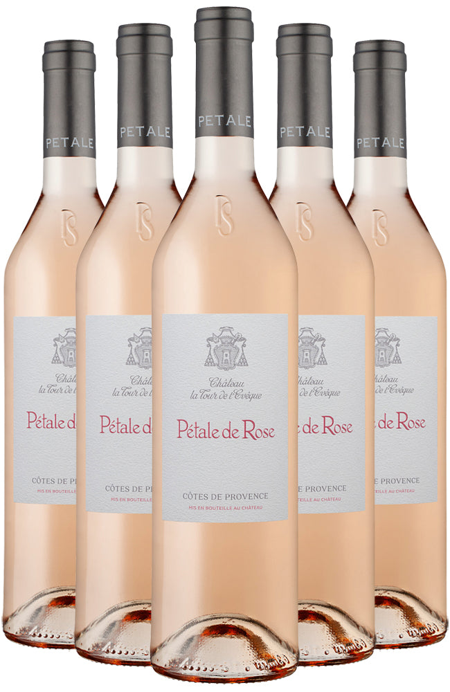 Six Bottles of Château La Tour de l'Evêque Pétale de Rosé Wine