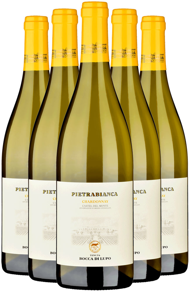 Tenuta Bocca di Lupo Pietrabianca Chardonnay Fiano White Wine 6 Bottle Case