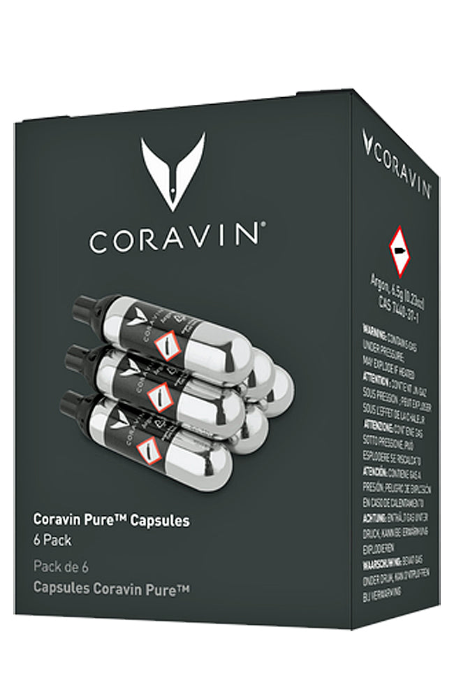 Coravin Pure™ Argon Capsules (6 Pack)