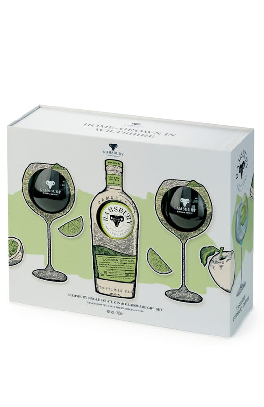 Ramsbury Single Estate Gin & Copa de Balón Glassware Gift Set