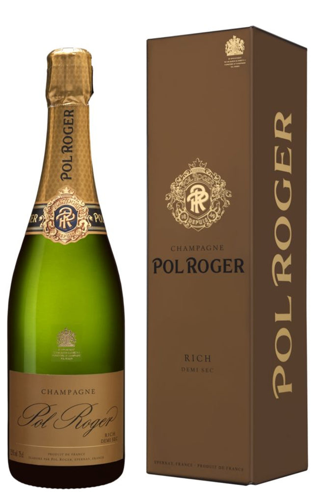 Champagne Pol Roger 'Rich' Demi-Sec Non-Vintage Gift Boxed Bottle