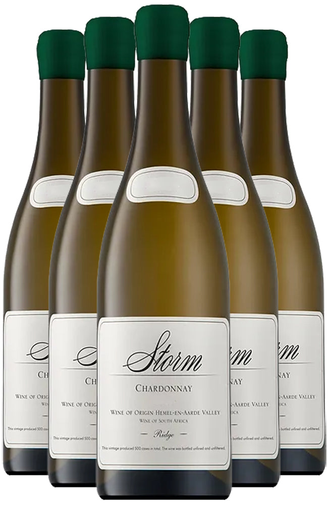 Storm Wines 'Ridge' Chardonnay Hemel-en-Aarde South African White Wine 6 Bottle Case