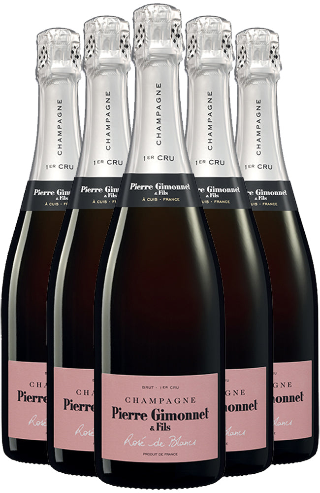 Champagne Pierre Gimonnet Cuvée Rosé de Blancs 1er Cru NV 6 Bottle Case