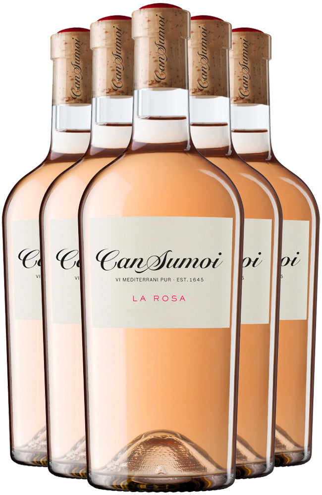 Can Sumoi La Rosa Natural Spanish Rosé Wine 6 Bottle Case