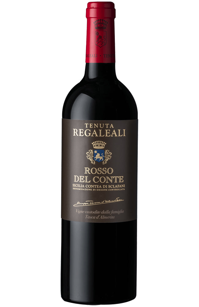 Tasca Teunta Regaleali Rosso del Conte Red Wine Bottle