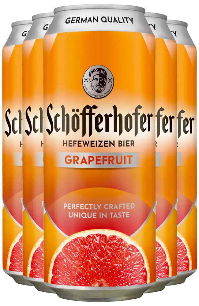 Schöfferhofer Hefeweizen Bier Grapefruit 6 Can Pack