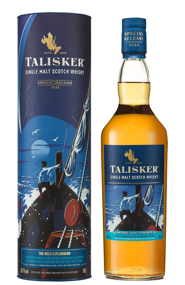 Talisker 'The Wild Explorer' Cask Strength Single Malt Scotch Whisky Special Release Gift Carton Bottle 2023