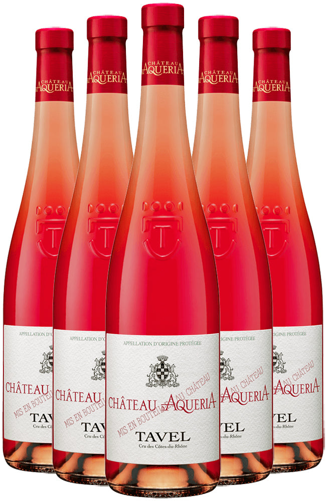 Six Bottles of Château d'Aqueria Tavel Rosé