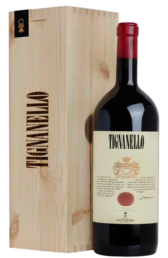 Antinori Tignanello Magnum Bottle and Wooden Gift Box 