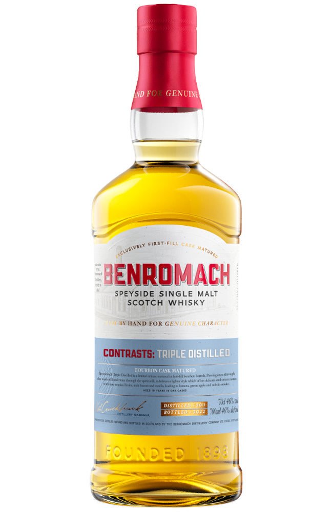 Benromach Contrasts: Triple Distilled Speyside Single Malt Scotch Whisky