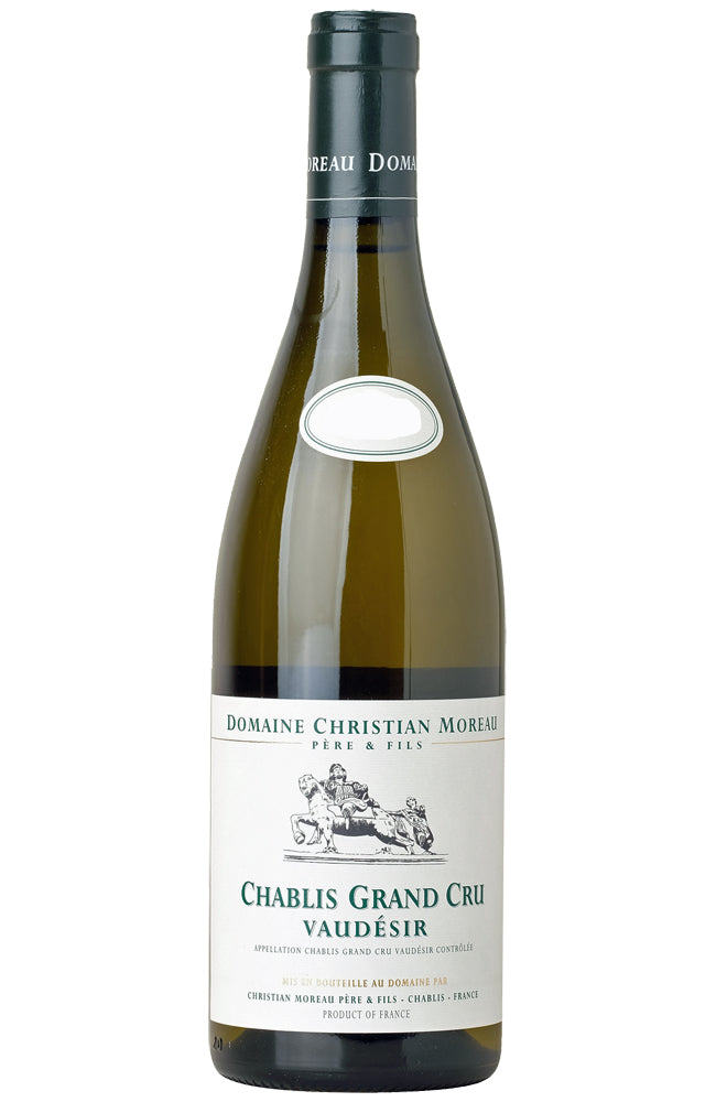 Domaine Christian Moreau Chablis Grand Cru Vaudesir White Wine Bottle