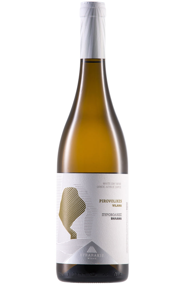 Lyrarakis Vilana Pirovolikes Vineyard White Wine Bottle