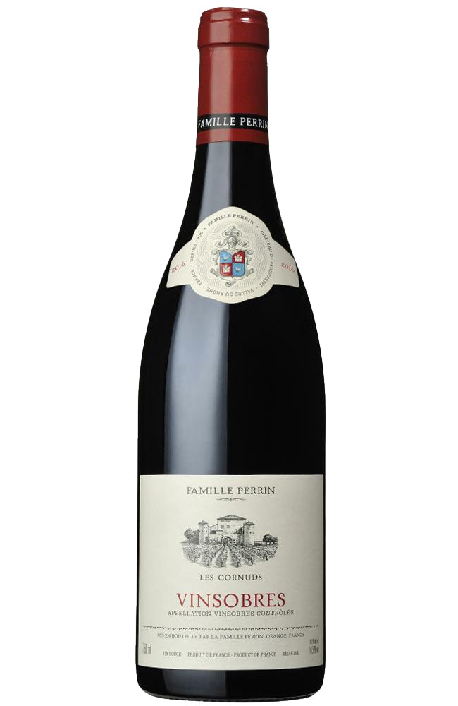Famille Perrin 'Les Cornuds' Vinsobres Red Rhône Valley Wine Bottle