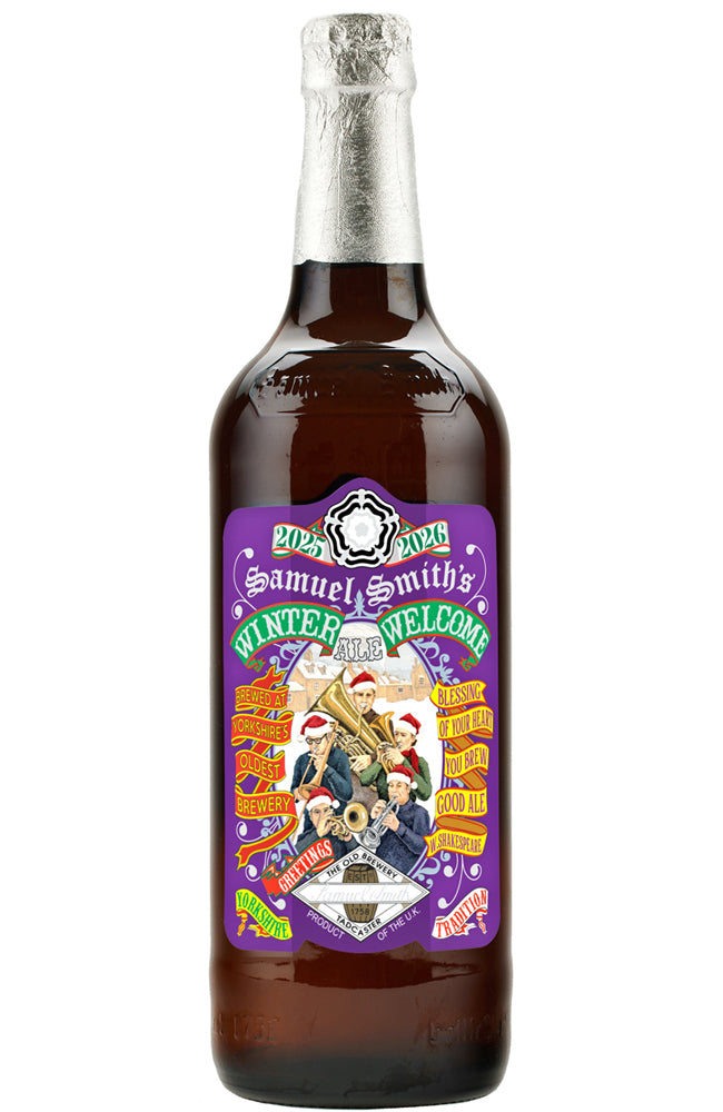 Samuel Smith's "Brass Carols" Winter Welcome Limited Edition Ale 2025 - 2026 Bottle