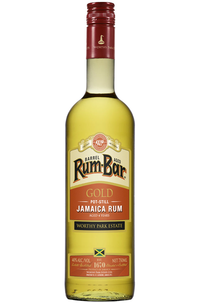 Worthy Park Estate Rum-Bar Gold Pot-Still Jamaica Rum Bottle