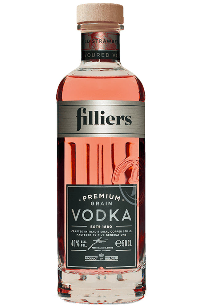 Filliers Wild Strawberry Premium Grain Vodka Bottle