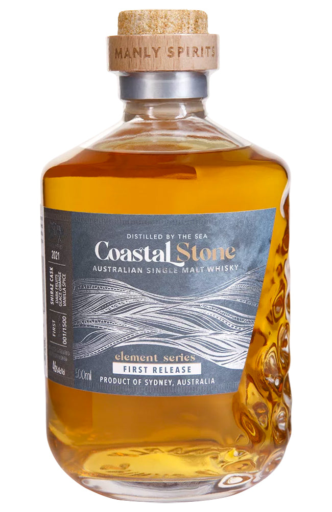 Manly Spirits Coastal Stone Bourbon Cask Australian Single Malt Whisky Element Series First Release Bottle