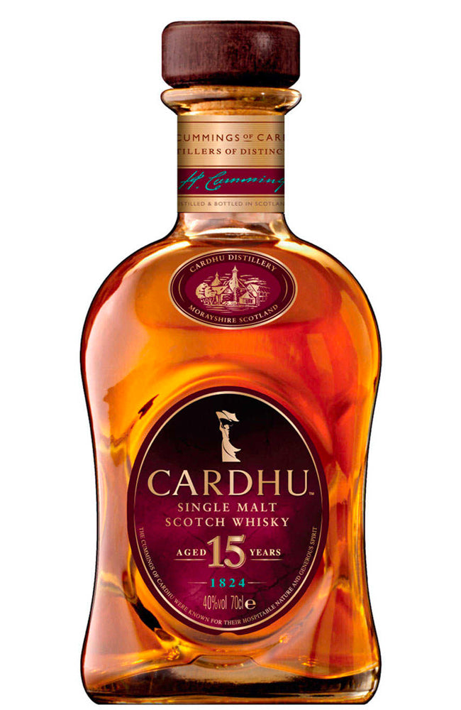 Cardhu 15 Year Old Speyside Single Malt Scotch Whisky Bottle