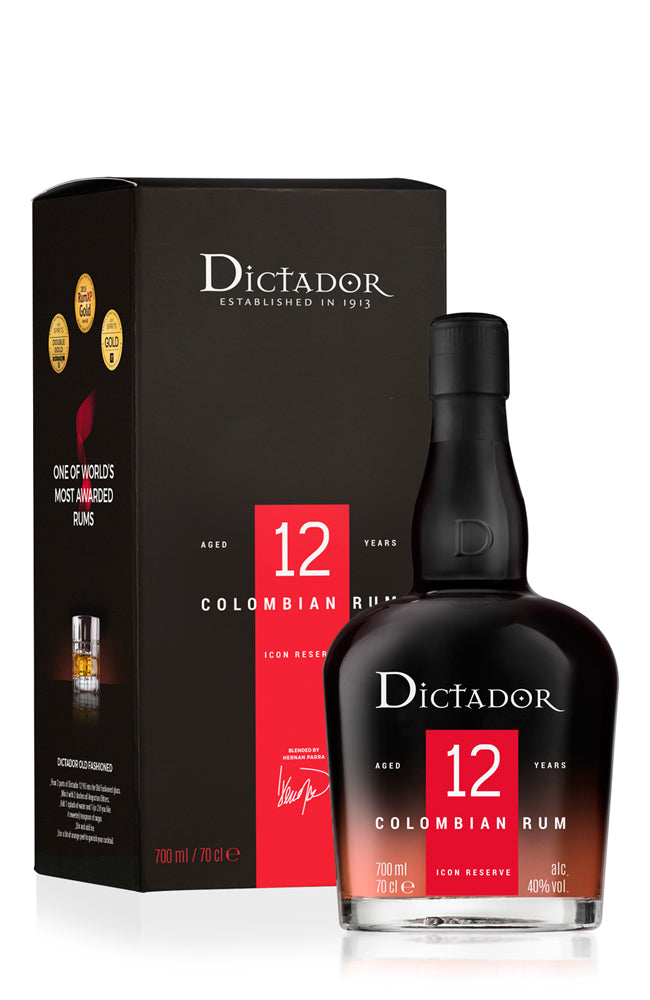 Dictador 12 Year Old Colombian Rum Gift Boxed Bottle