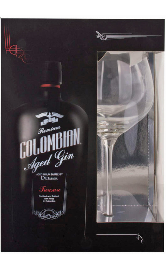 Dictador Colombian Treasure Gin & Glass Gift Set