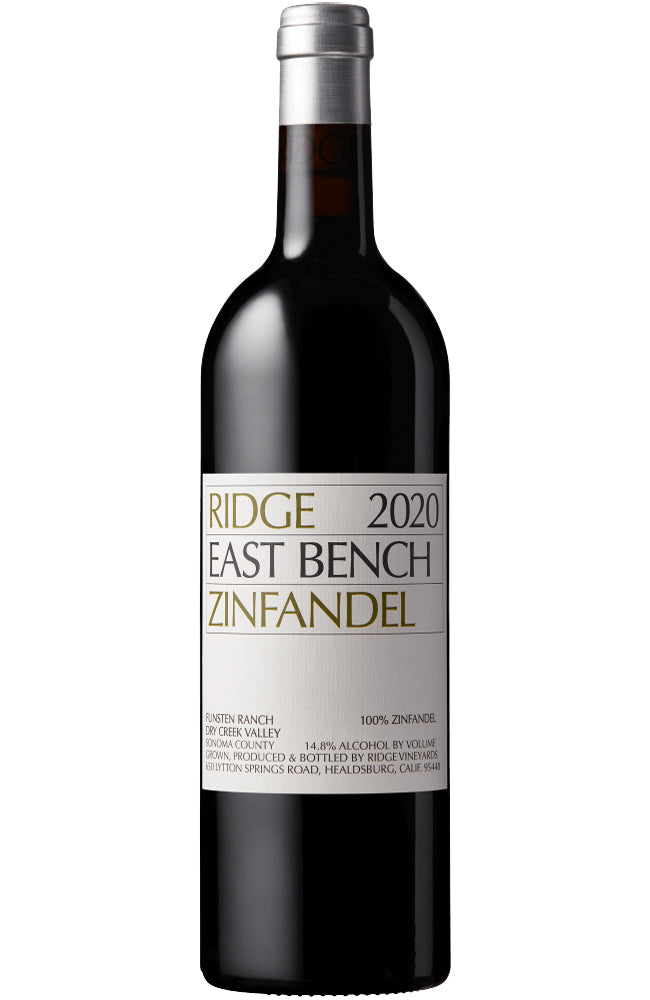 Ridge East Bench Zinfandel 2020 Bottle