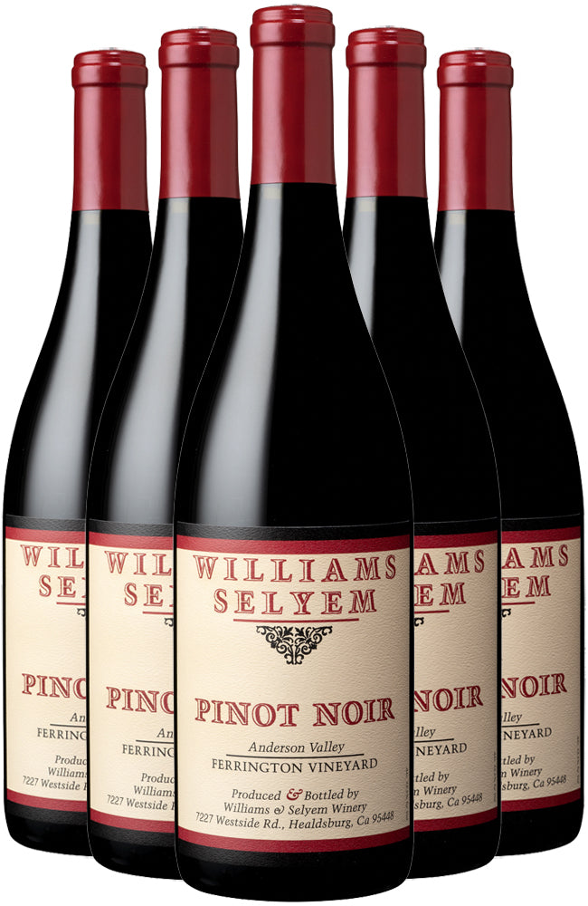 Williams Selyem Ferrington Vineyard Pinot Noir Six Bottle Case