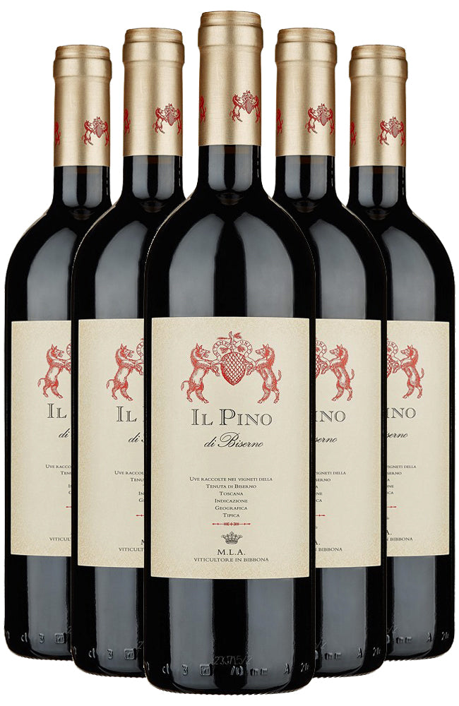 Il Pino di Biserno Tuscan Red Wine 6 Bottle Case