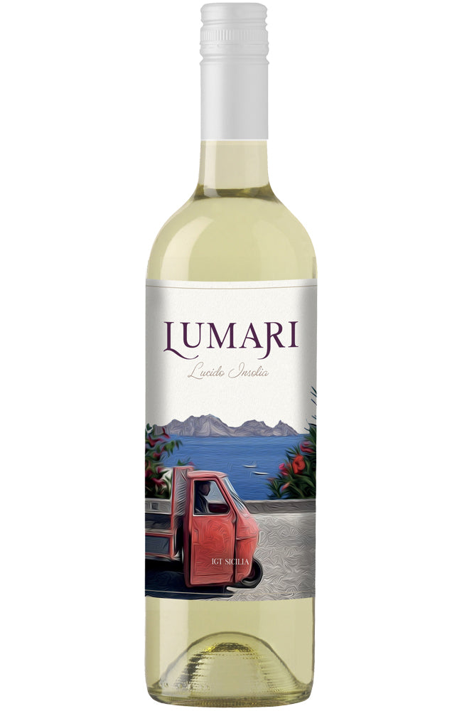 Colomba Bianca 'Lumari' Lucido Inzolia Sicilian White Wine Bottle