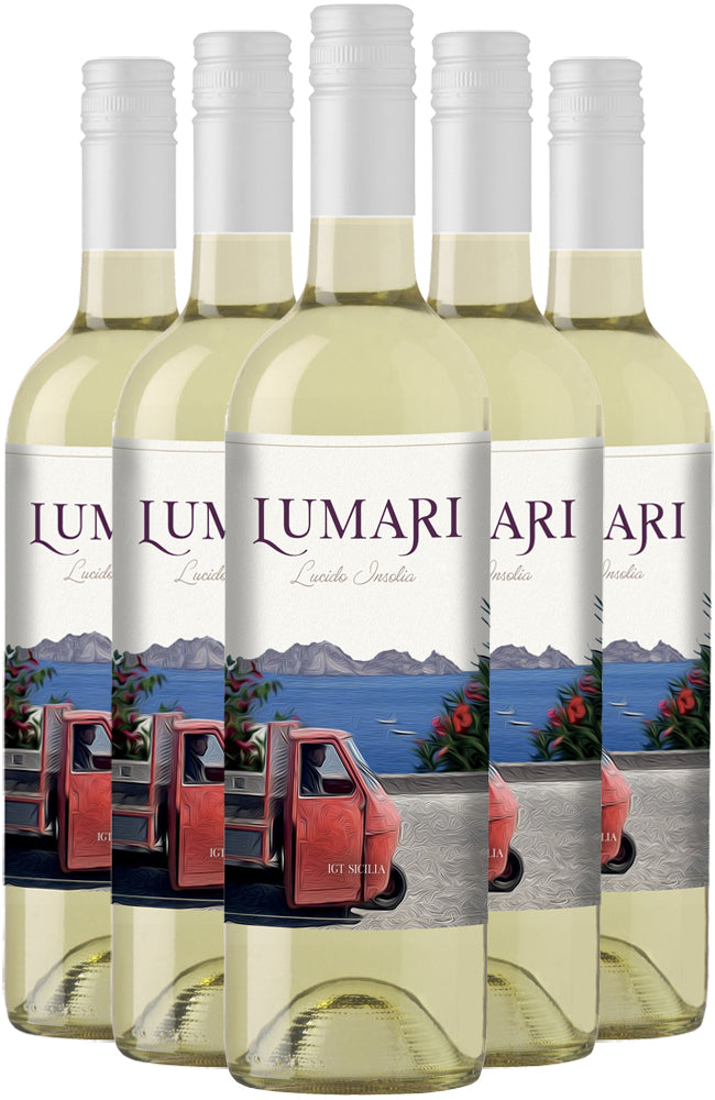 Colomba Bianca 'Lumari' Lucido Inzolia Sicilian White Wine 6 Bottle Case