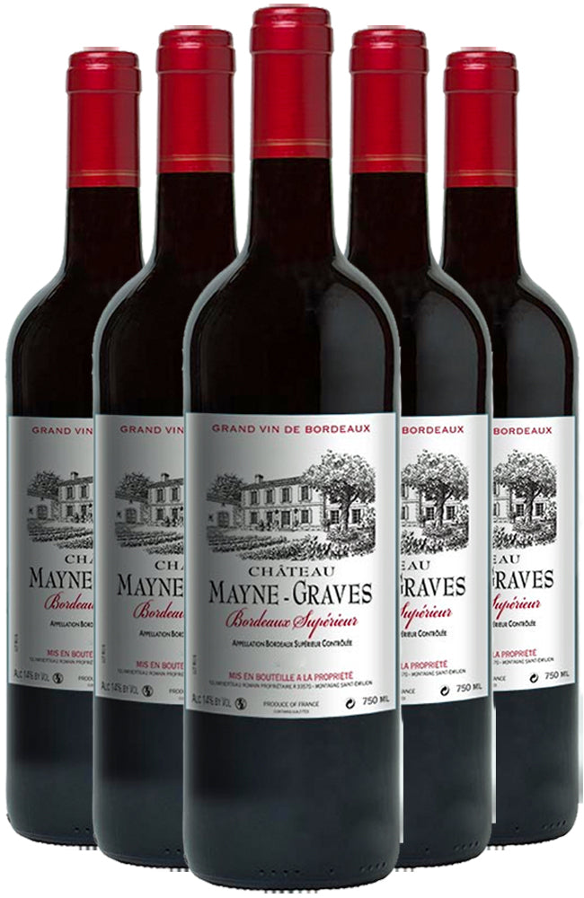 Château Mayne-Graves Bordeaux Supérieur Rouge 6 Bottle Case