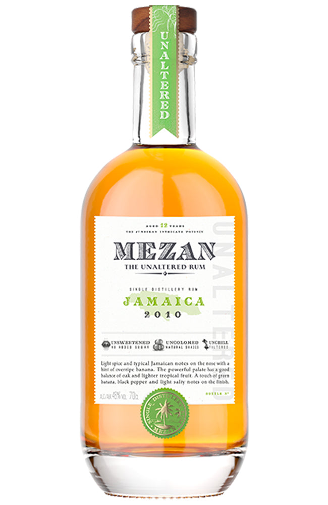MEZAN Jamaica 2010 12 Year Old Rum Bottle