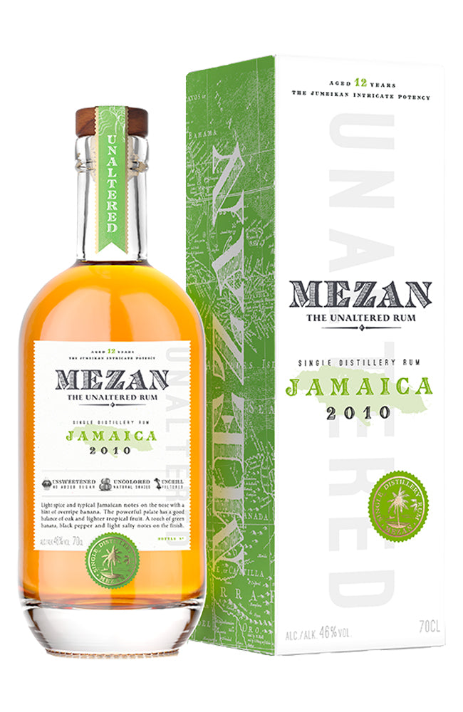 Mezan 12 Year Old Jamaican Rum 2010 Vintage Gift Boxed Bottle